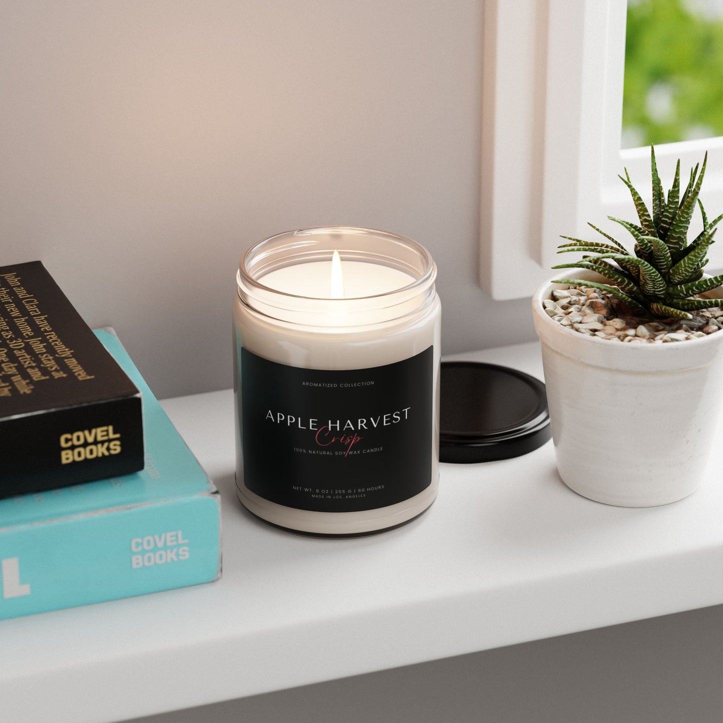 Apple Harvest Scented Soy Candle - Hand-poured Aromatherapy, Cozy Gift (7805594730579)