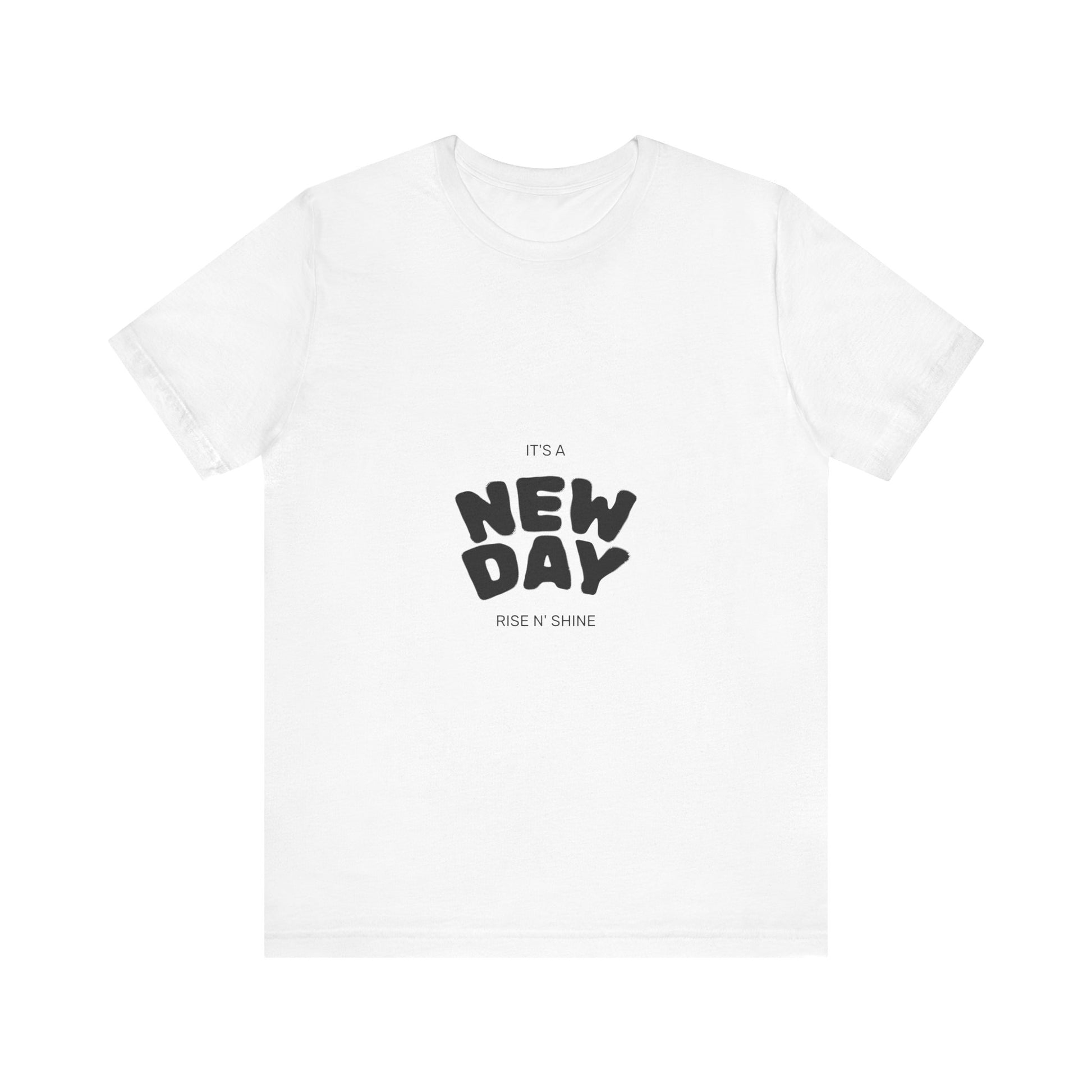 Inspirational 'New Day' Unisex Jersey Tee - Motivational Short Sleeve Shirt (7596878004307)