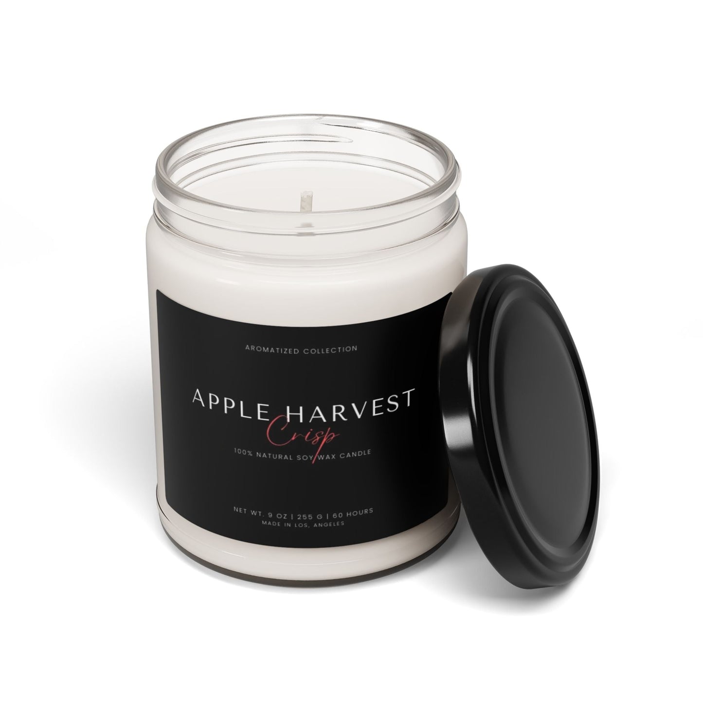 Apple Harvest Scented Soy Candle - Hand-poured Aromatherapy, Cozy Gift (7805594730579)