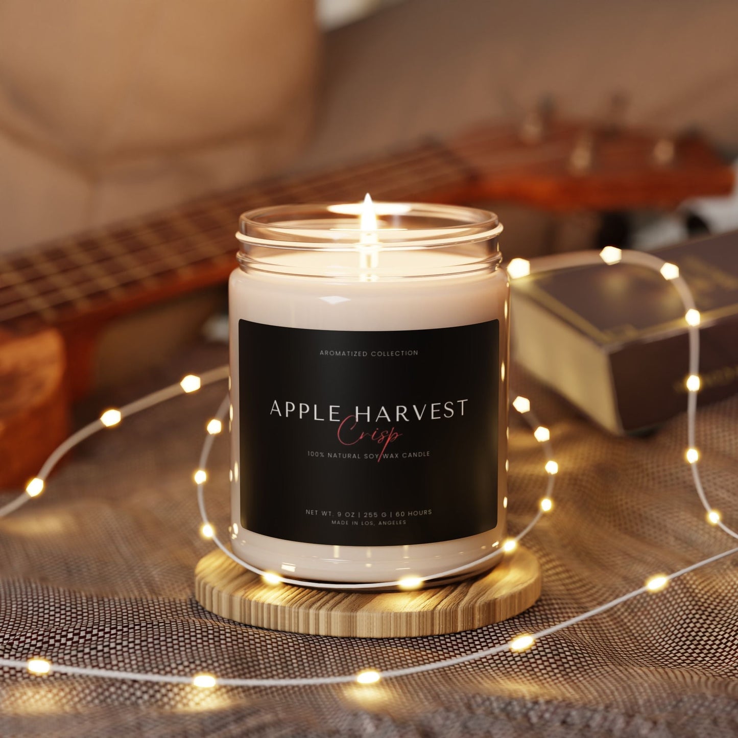 Apple Harvest Scented Soy Candle - Hand-poured Aromatherapy, Cozy Gift (7805594730579)