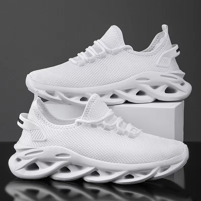 Men Casual Sport Shoes Breathable Lightweight Sneakers Outdoor Mesh Black Running Shoes Athletic Jogging Tenis Walking Shoes (7758954135635)