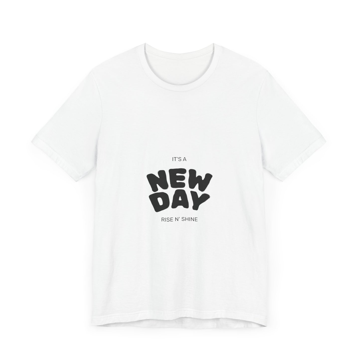 Inspirational 'New Day' Unisex Jersey Tee - Motivational Short Sleeve Shirt (7596878004307)