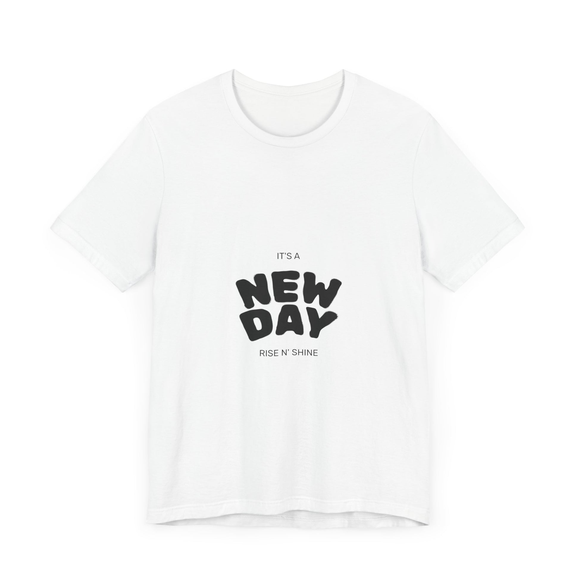 Inspirational 'New Day' Unisex Jersey Tee - Motivational Short Sleeve Shirt (7596878004307)