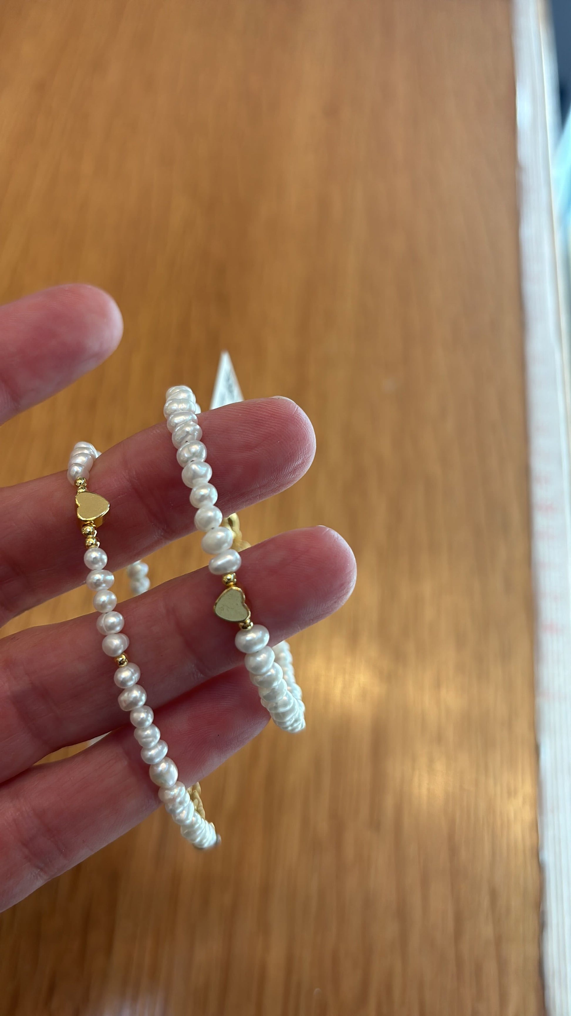 Pearl Charm Bracelet Set - Gold Accents (7806709235795)